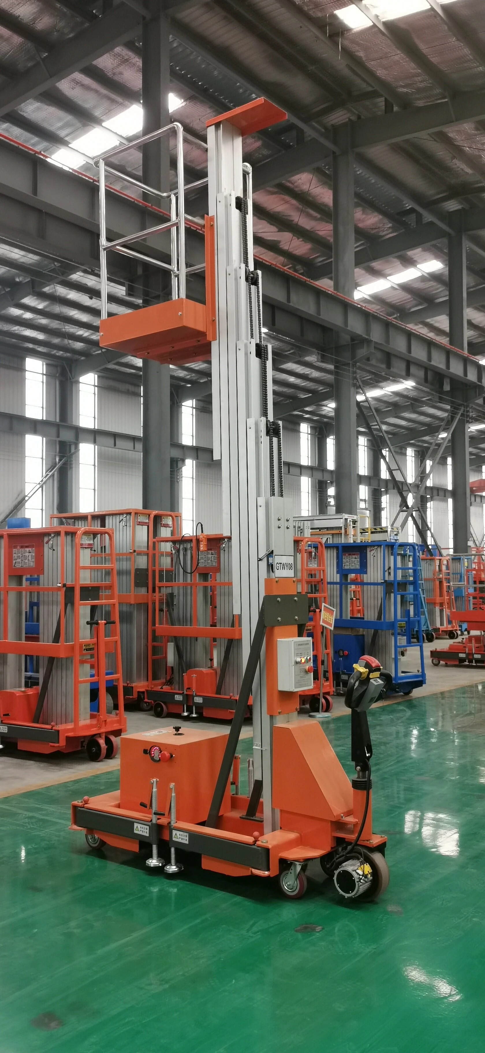 6M Work Assisted Walking Aluminum alloy Lift , QYLH4-100-1