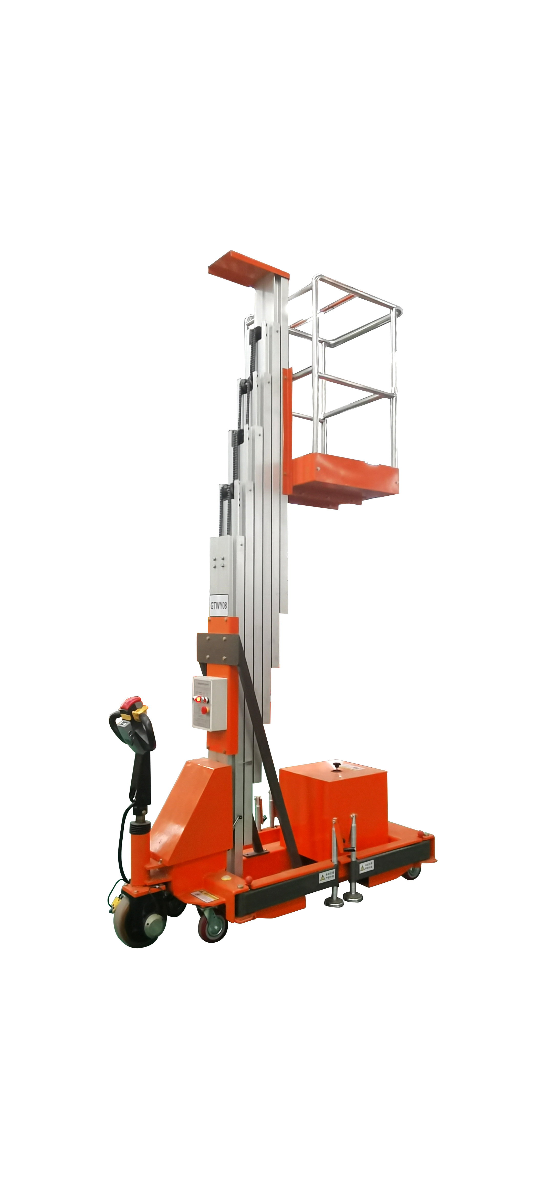 12M Work Assisted Walking Aluminum alloy Lift , QYLH10-100-1