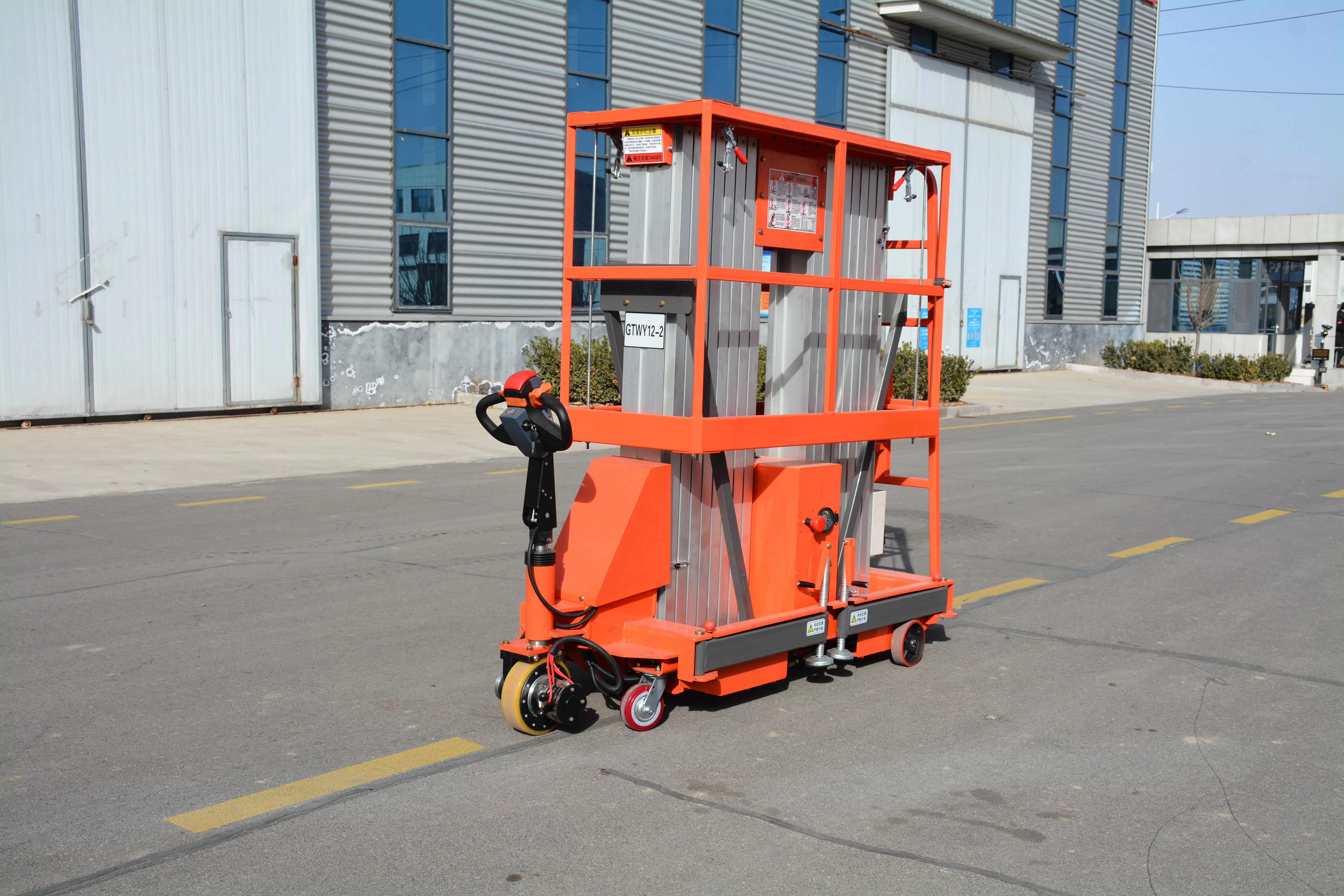 8M Work Assisted Walking Aluminum alloy Lift , QYLH6-200-2