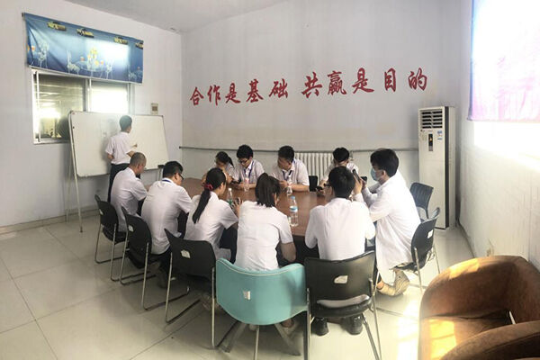 Factory product knowledge training.