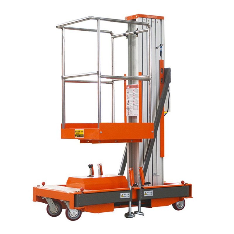 8M Work Single Mast Aluminum Alloy Lift , QYLH6-150-1