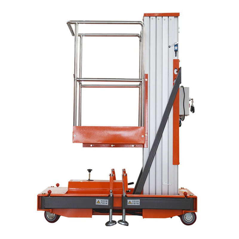 8M Work Single Mast Aluminum Alloy Lift , QYLH6-150-1