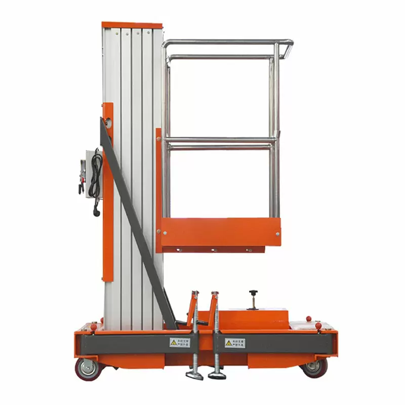 8M Work Single Mast Aluminum Alloy Lift , QYLH6-150-1