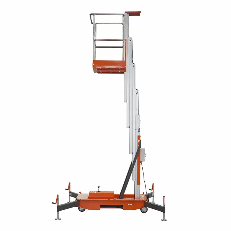 8M Work Single Mast Aluminum Alloy Lift , QYLH6-150-1