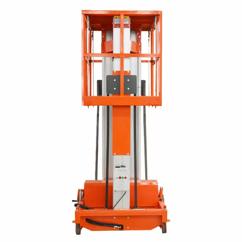 14M Work Double/Triple Mast Aluminum Alloy Lift , QYLH12-200-3