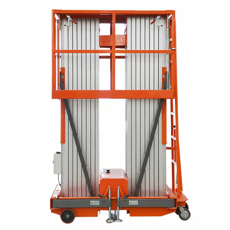 14M Work Double/Triple Mast Aluminum Alloy Lift , QYLH12-200-3