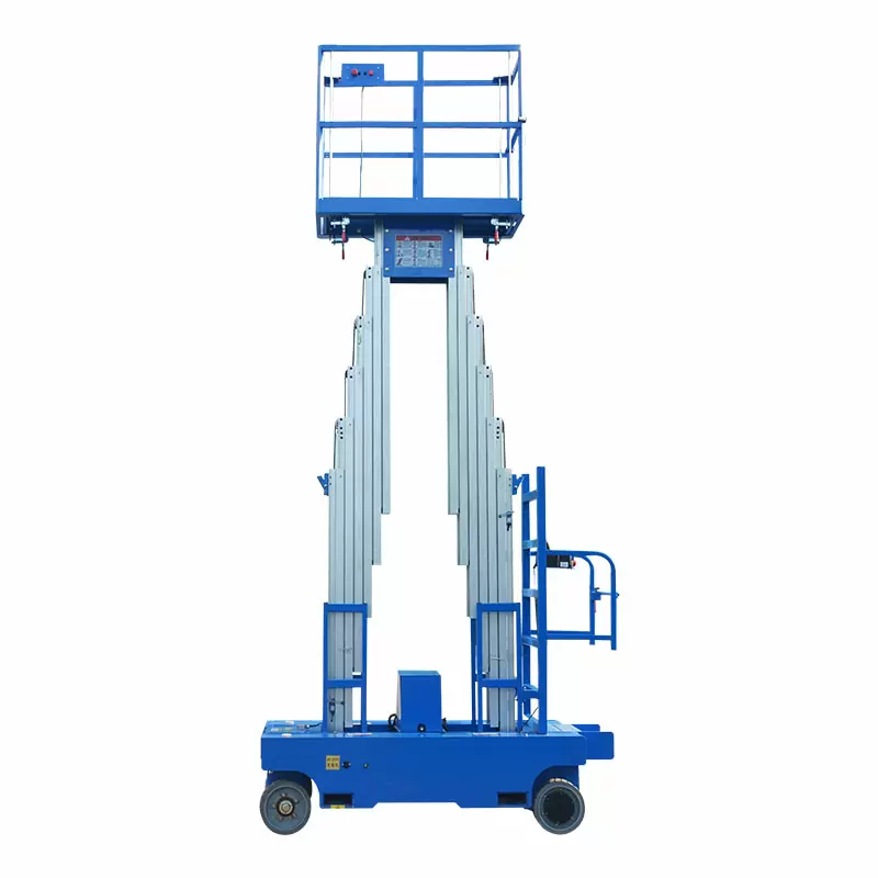 12M Work Double/Triple Mast Aluminum Alloy Lift , QYLH10-250-2