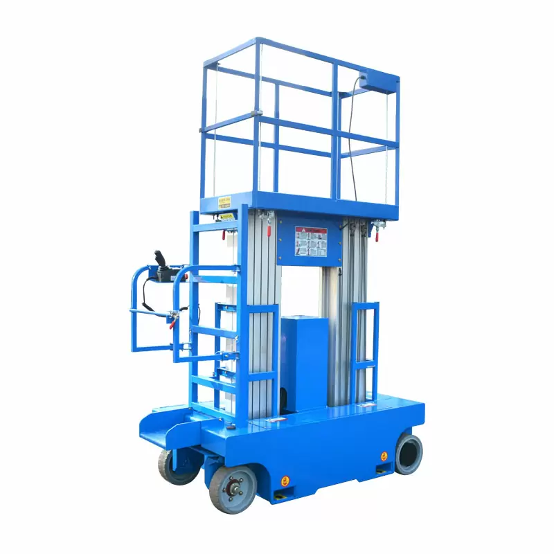 12M Work Double/Triple Mast Aluminum Alloy Lift , QYLH10-250-2