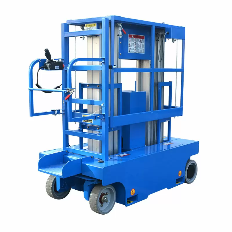 12M Work Double/Triple Mast Aluminum Alloy Lift , QYLH10-250-2