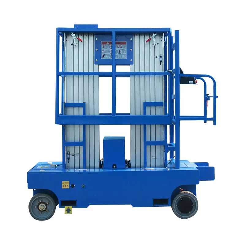 12M Work Double/Triple Mast Aluminum Alloy Lift , QYLH10-250-2