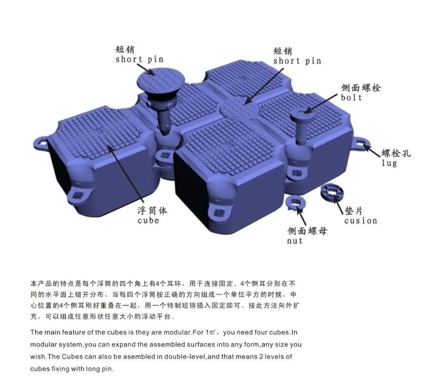 Plastic float decomposition diagram Plastic float decomposition diagram