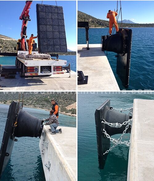 Qingdao Teamwork Maritime Cone Fender Installed in Greece