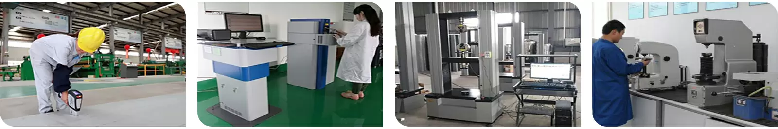 检测.jpg 310 Hot Rolling 10mm Thick Stainless Steel Plate 2D Surface Finish