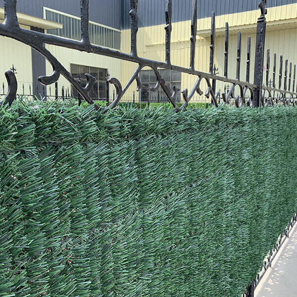 Artificial grass hedge fence