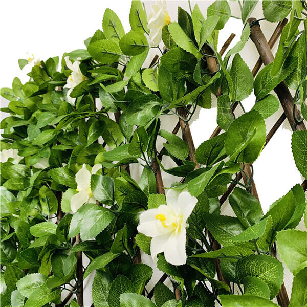 Artificial whtie clematis trellis