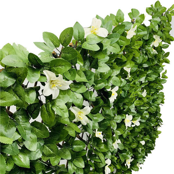 Artificial whtie clematis trellis