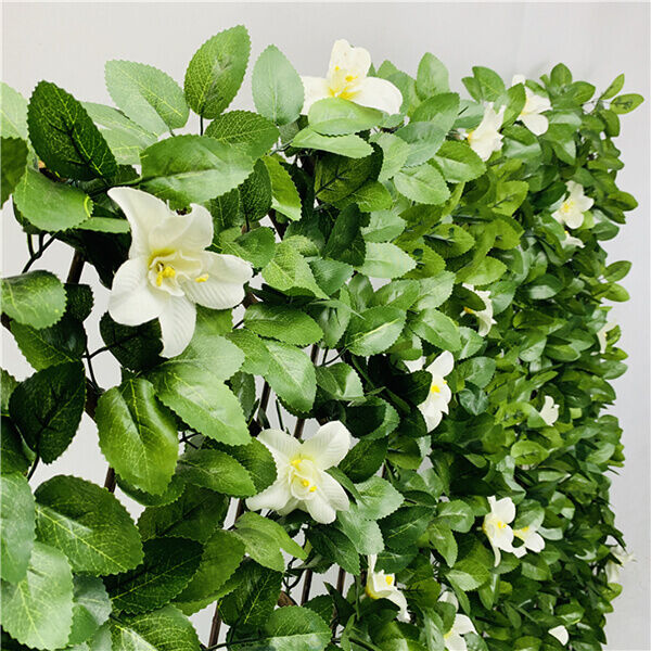 Artificial whtie clematis trellis