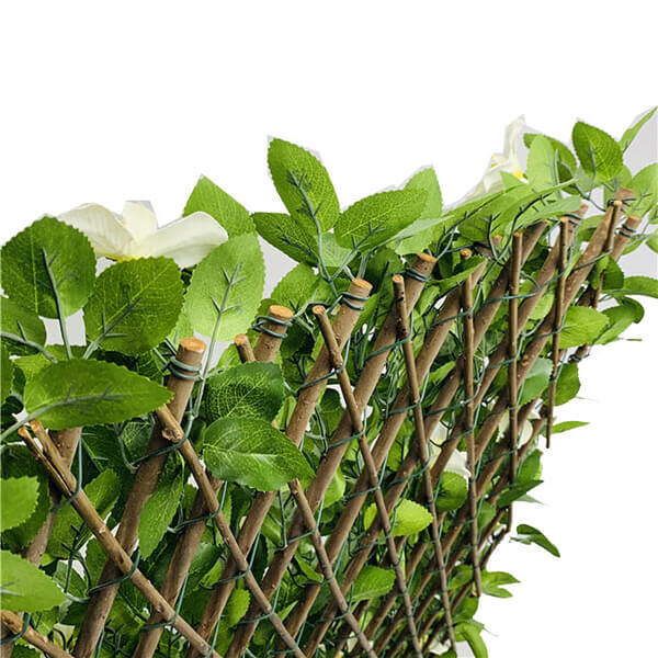 Artificial whtie clematis trellis