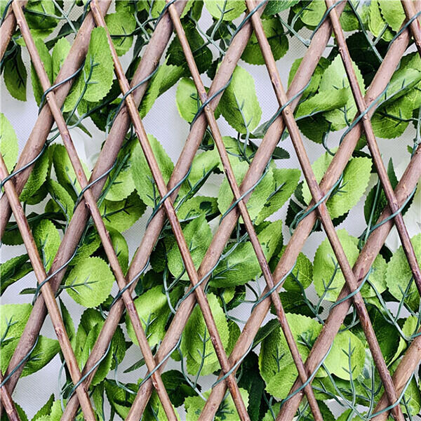 Artificial whtie clematis trellis