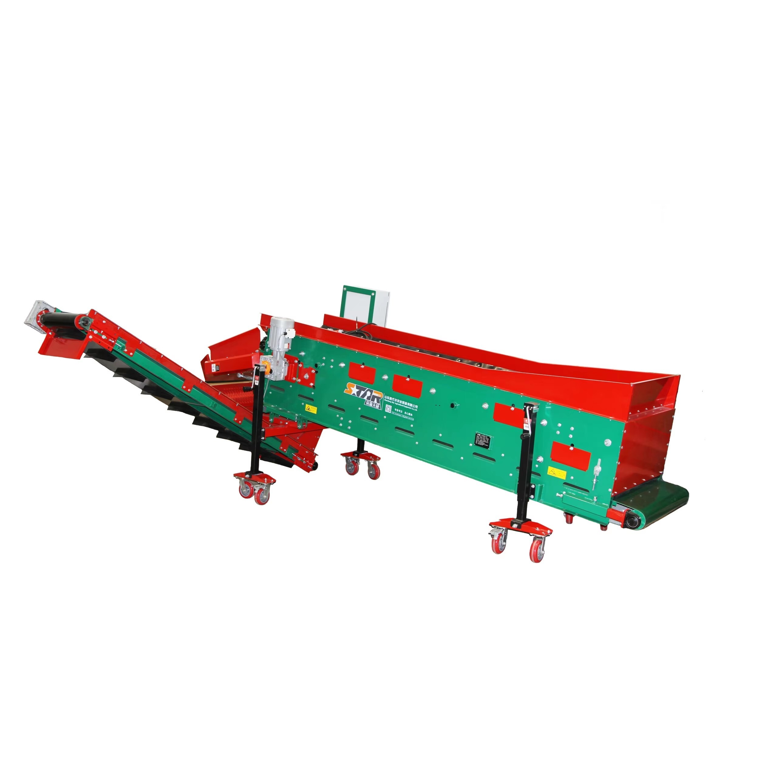 Машина для удаления и очистки почвы с картофеля