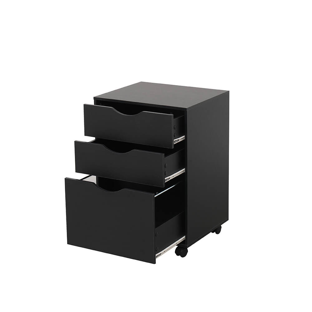 Mobile storage cube with 3 drawer