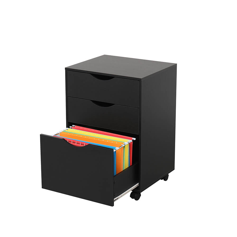 Mobile storage cube with 3 drawer