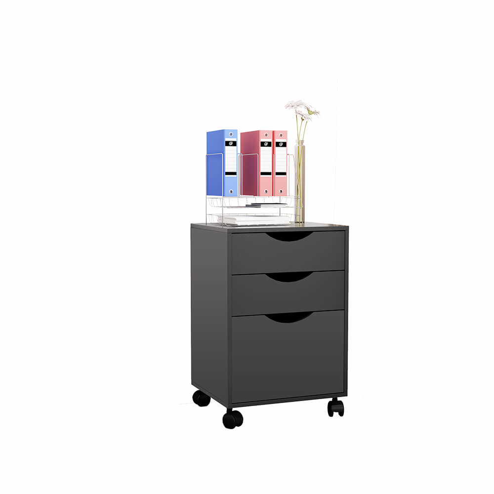 Mobile storage cube with 3 drawer