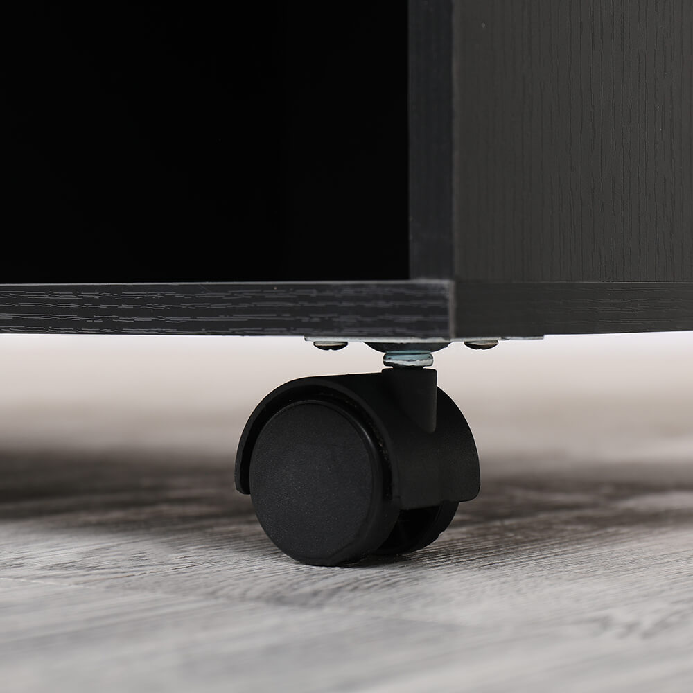 Mobile storage cube with 3 drawer and shelf