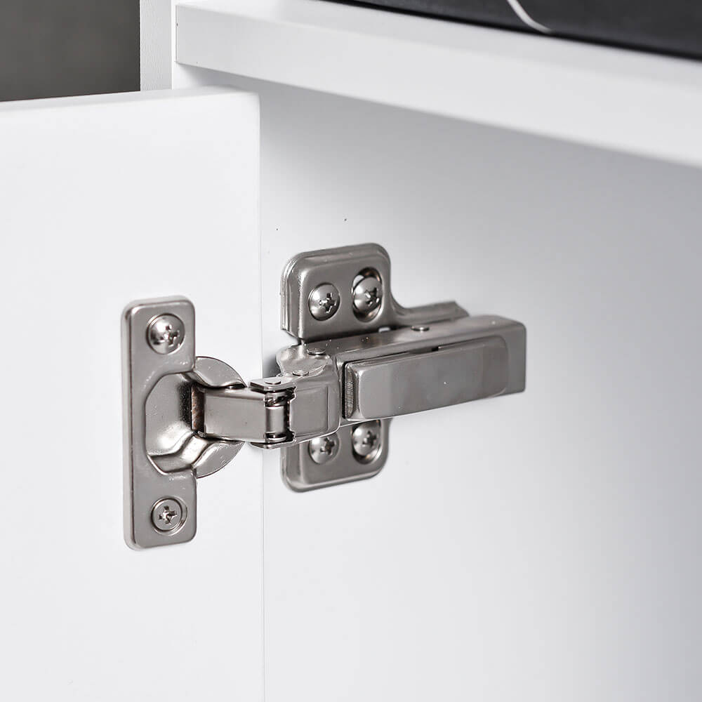 Mobile storage cube with door and shelf