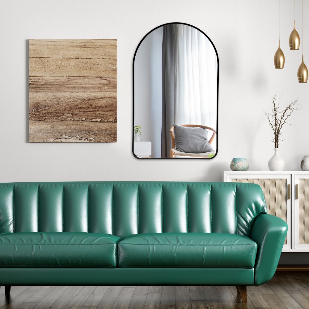 Arch mirror with round corner