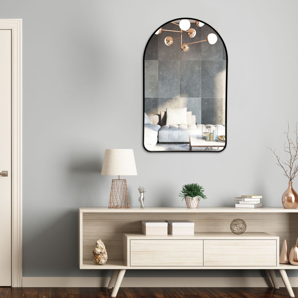 Arch mirror with round corner