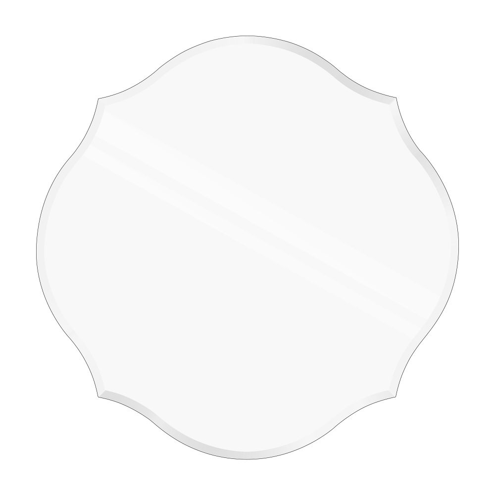 Beveled edge mirror