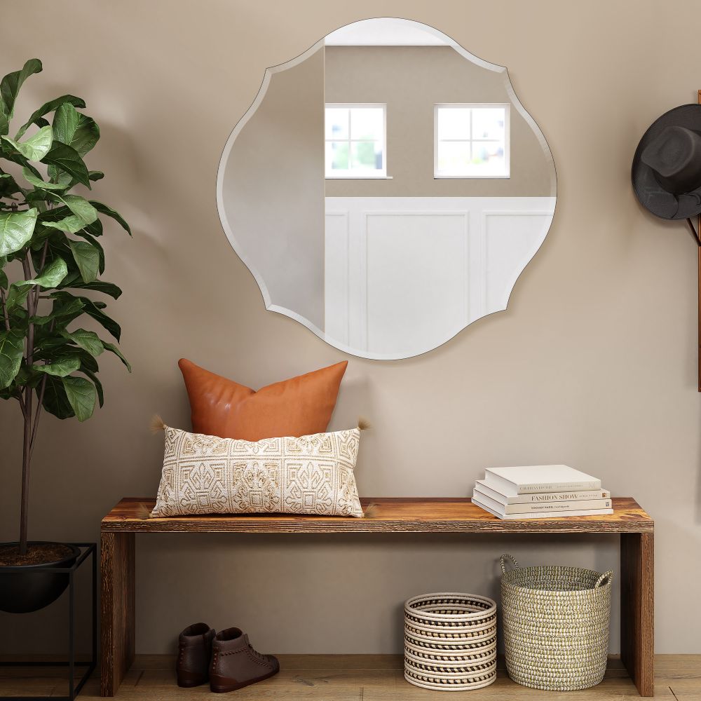 Beveled edge mirror