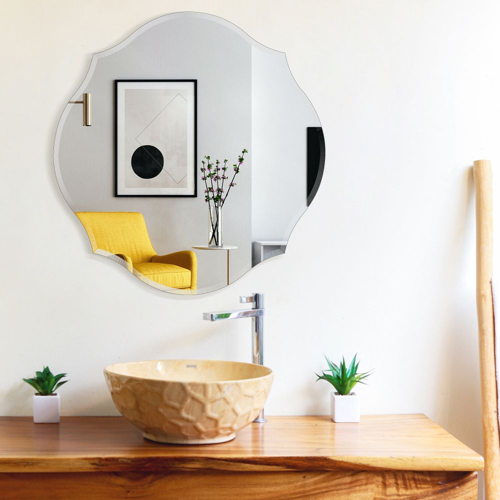 Beveled edge mirror