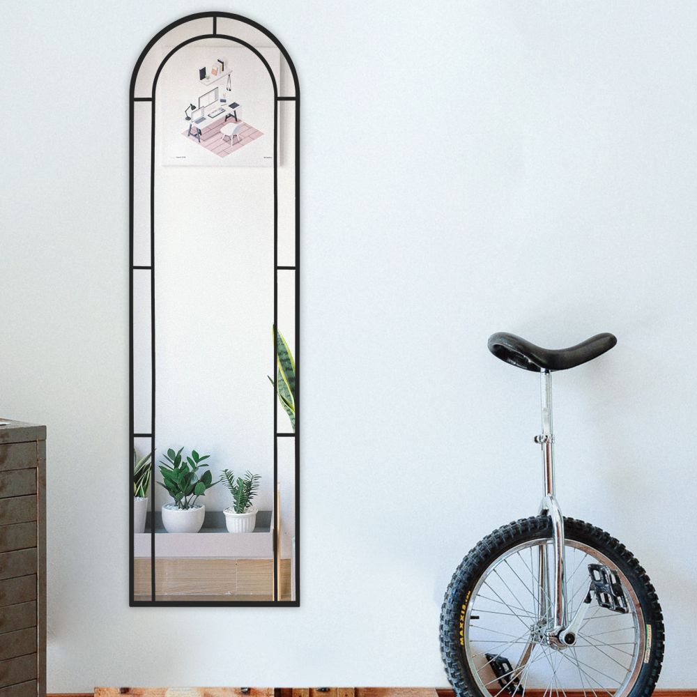 Metal 2L-Arched Window Mirror