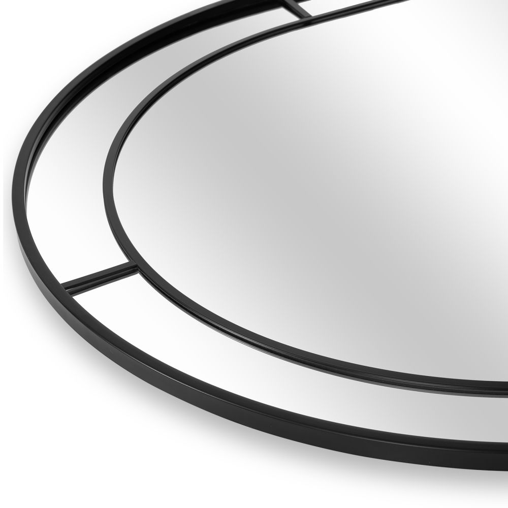 Metal 2L-Arched Window Mirror