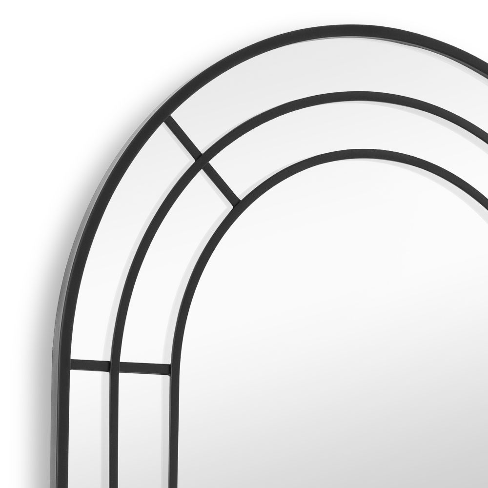 Metal 3L-Arched Window Mirror