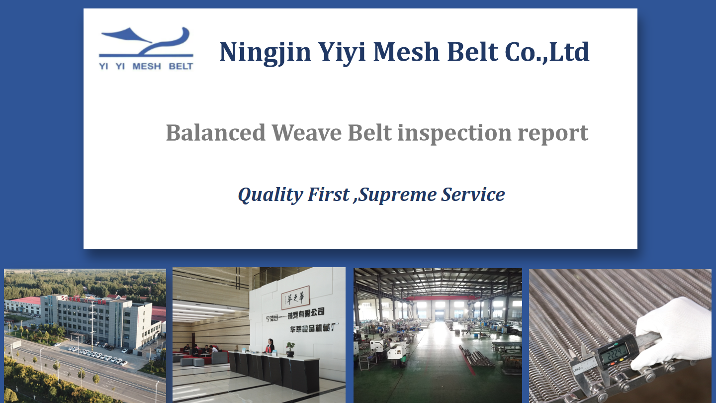 Processing of Balanced weave belt 