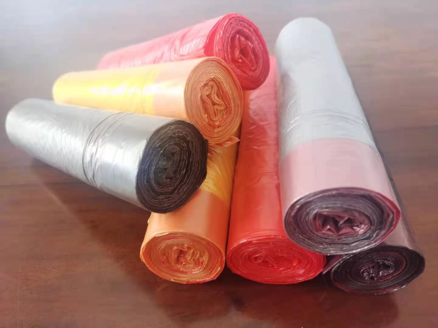 Drawstring garbage bag