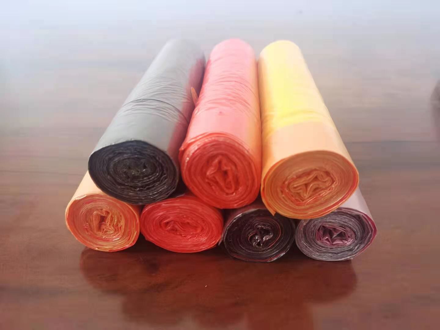 Drawstring garbage bag