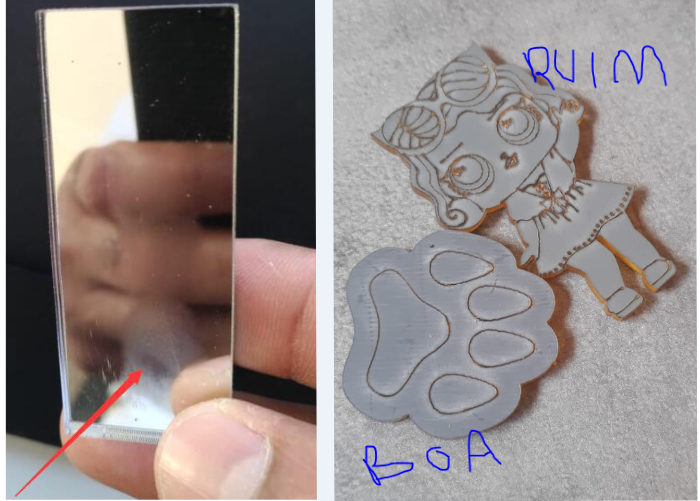 How to cut perfect Acrylic mirror by Laser engraving machine