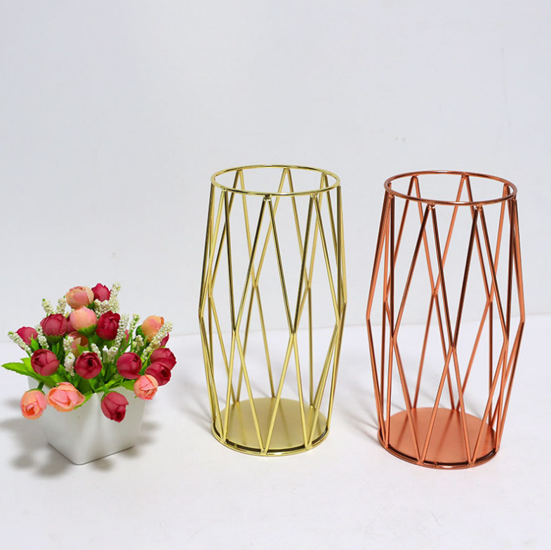 Metal Diamond Vase