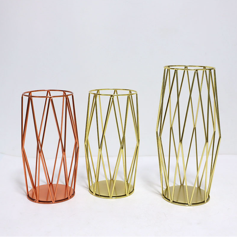 Metal Diamond Vase