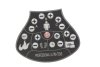 Glossy PET material graphic overlay control panel faceplate for massage equipment