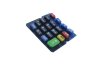 PU coating rubber silicone keypad with conductive carbon pill