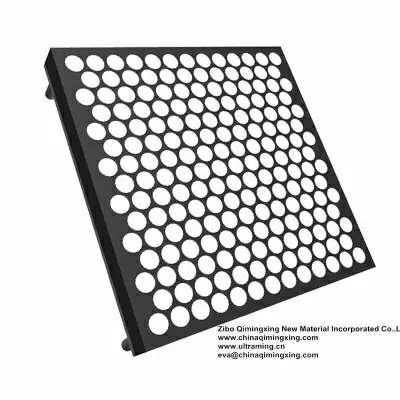 Alumina ceramic rubber composite wear resistant plate