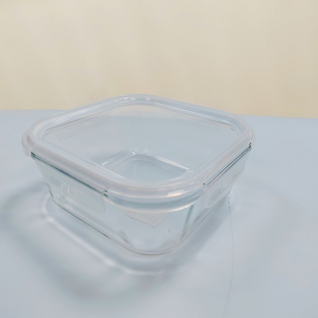Square tempered glass food container(11oz, 18oz, 41oz)