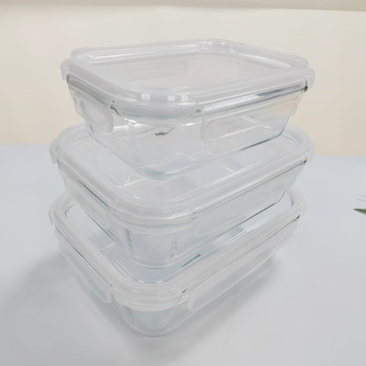 Rectangle tempered glass food container(13oz, 22oz, 35oz, 51oz)