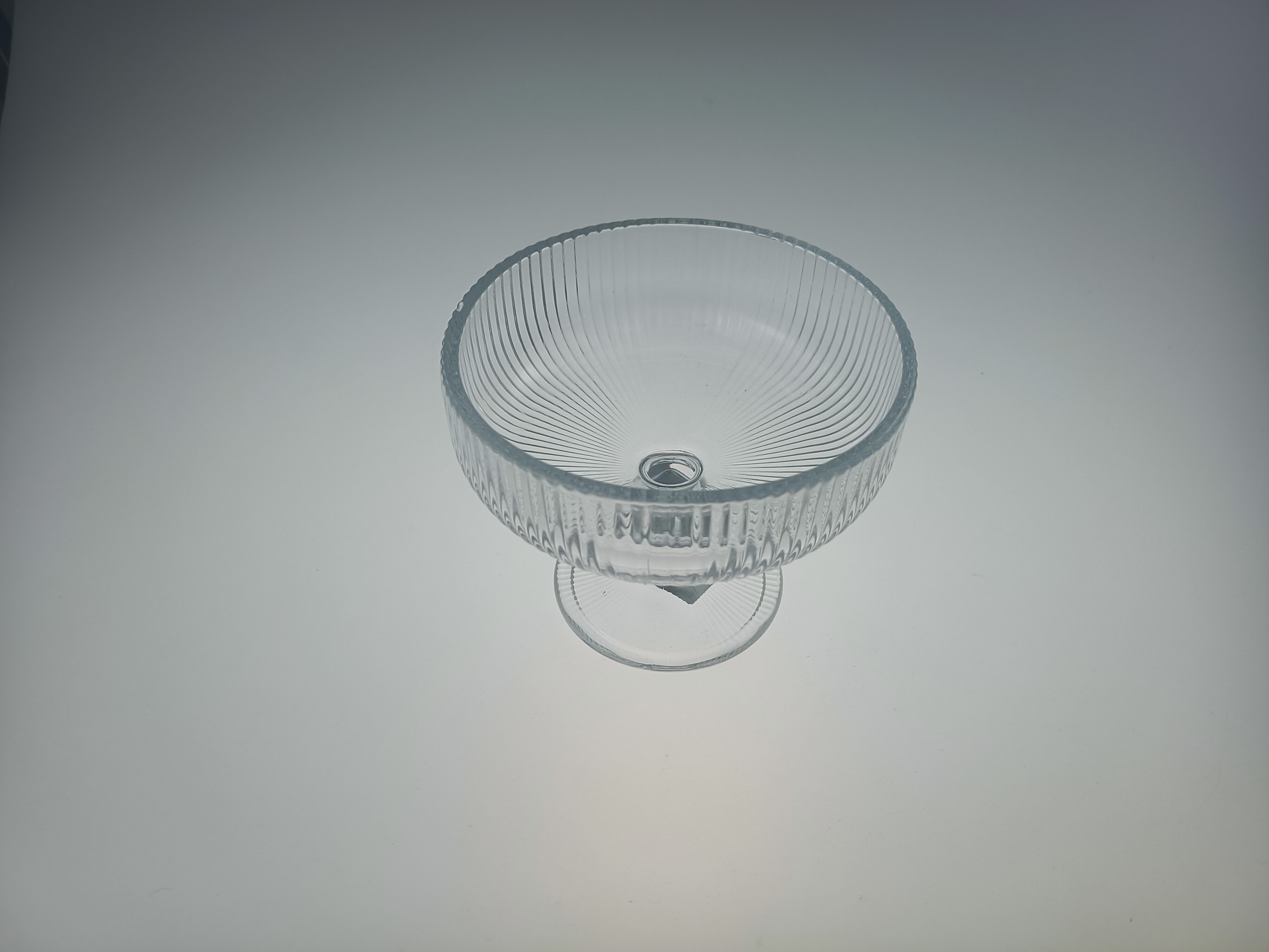 IC-11898 Vertical-striped Ice Cream Glass Cup