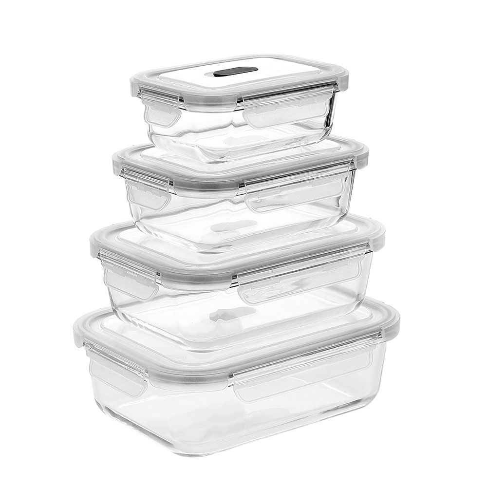 rectangle temperred glass food container(13oz, 22oz, 35oz, 51oz)